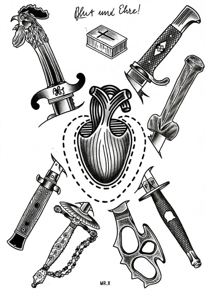 Mr X ou Duncan X Tattoo Flash