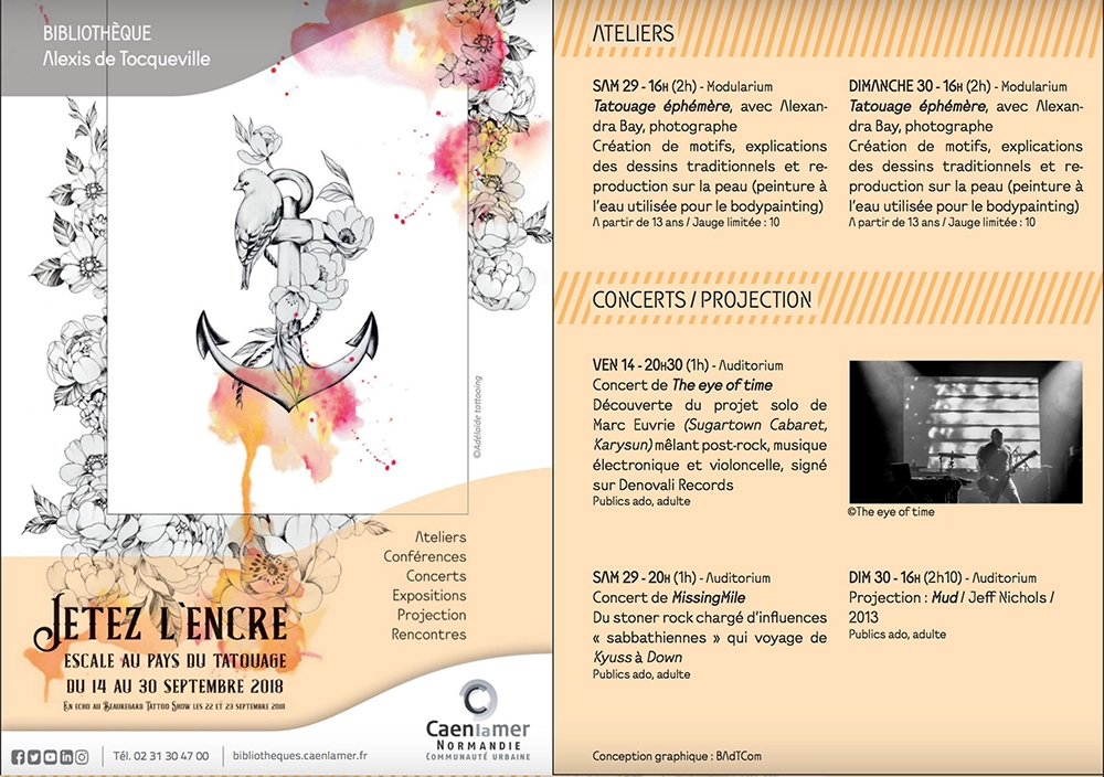 Jetez l'encre à Caen, flyer