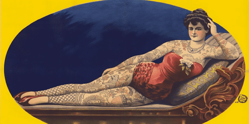 Femme tatouée - Affiche 1913-1914 @Gallica.Bnf