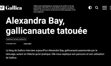 Gallica BNF, histoire du tatouage