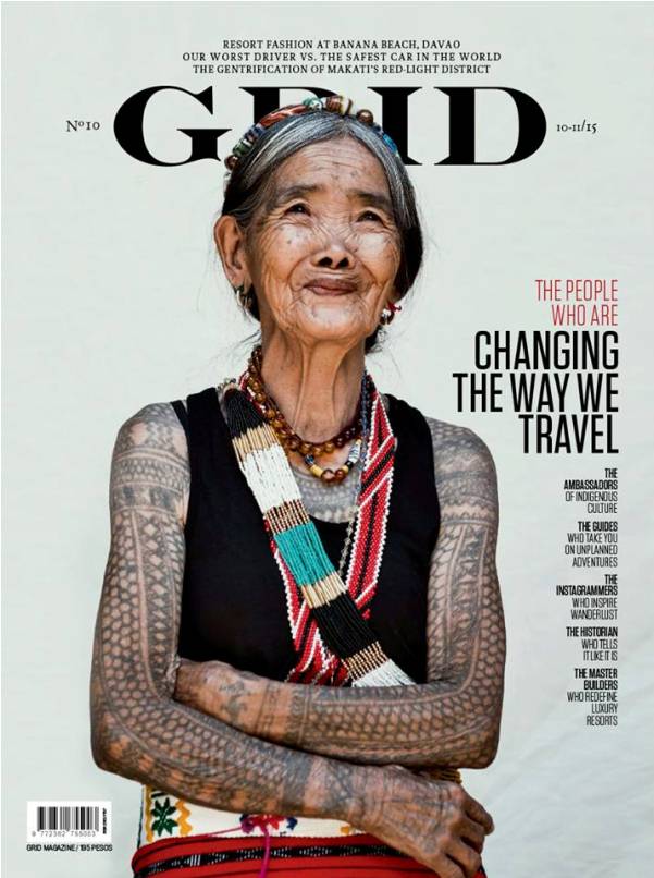Whang-Od fait la couverture du magazine Grid