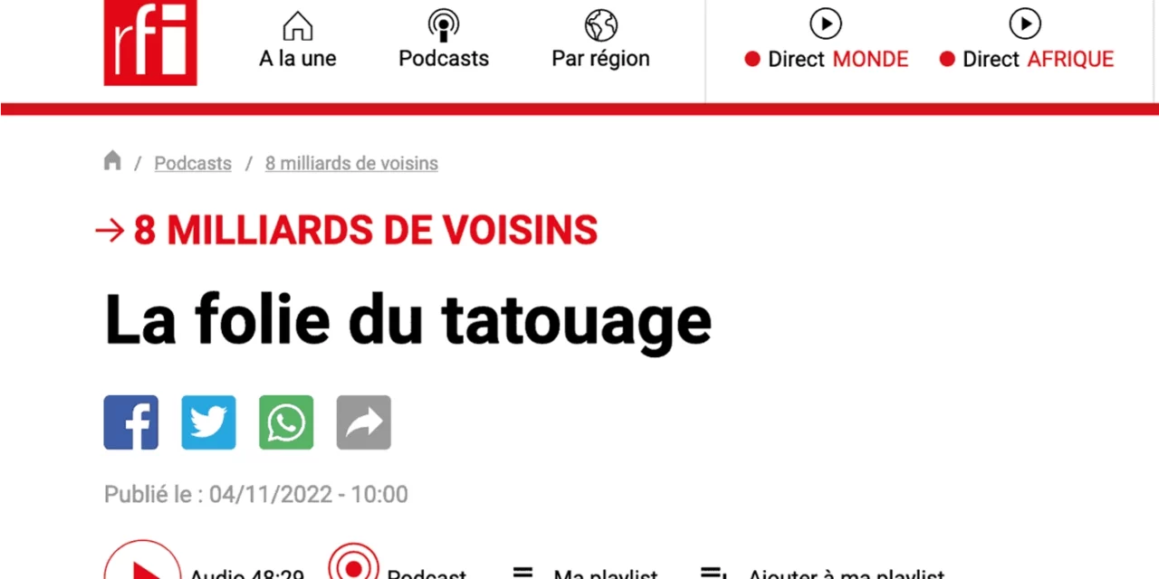 Merci RFI et 7 milliards de voisins !